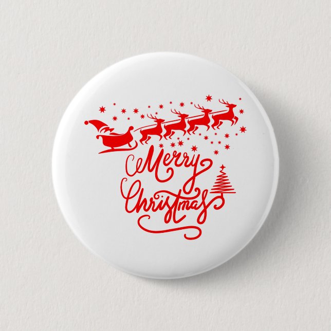 MERRY CHRISTMAS BUTTON (Front)