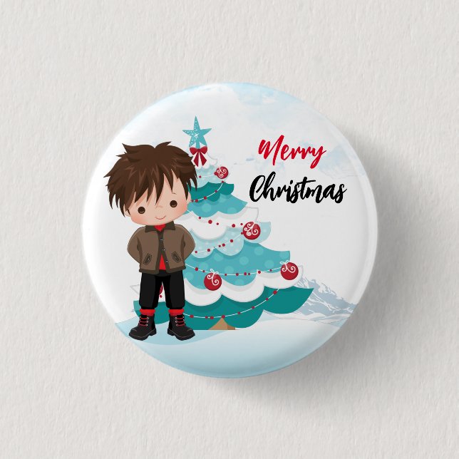 Merry Christmas   Button (Front)