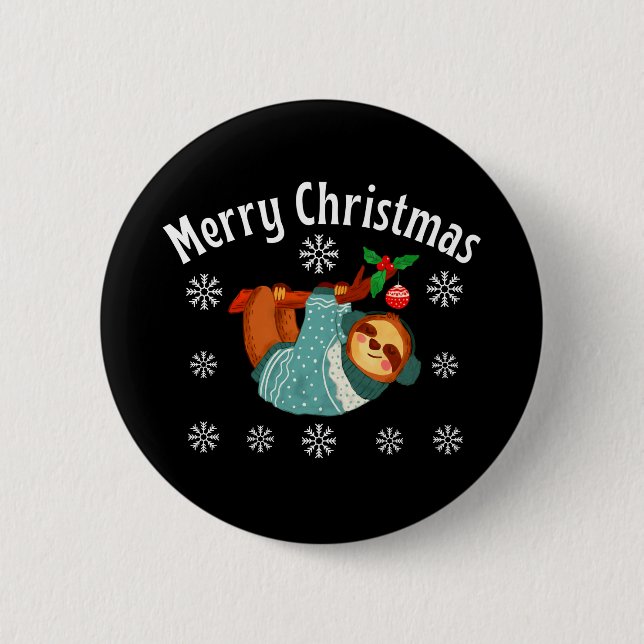 Merry Christmas Button (Front)