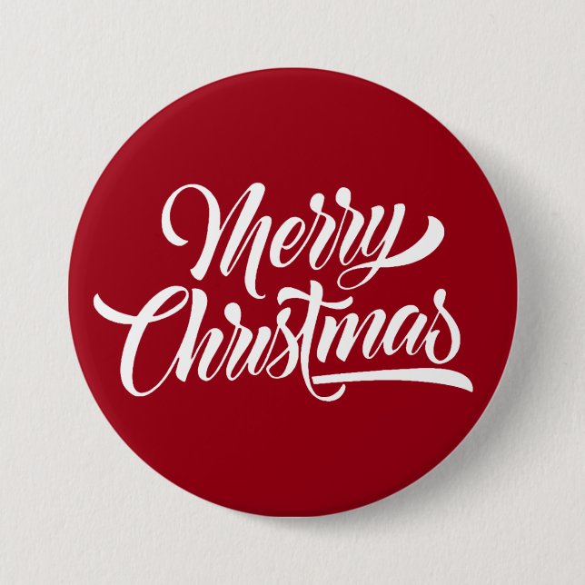 Merry Christmas Button (Front)