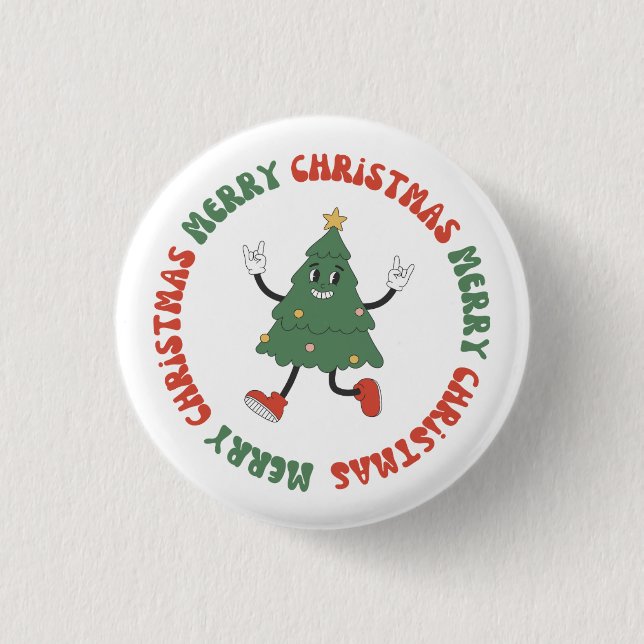 Merry Christmas  Button (Front)