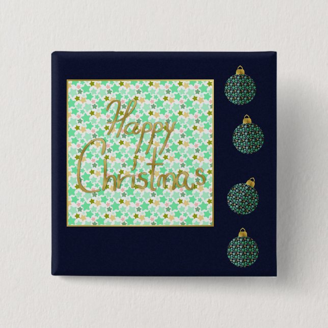 Merry Christmas Button (Front)