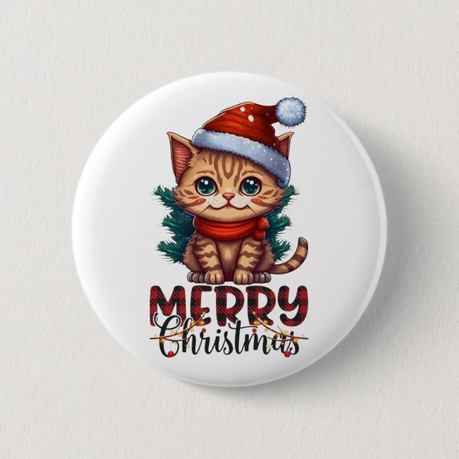 Merry Christmas  Button (Front)