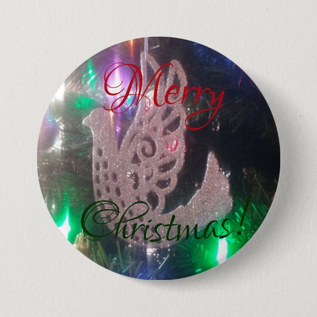 Merry Christmas Button (Front)