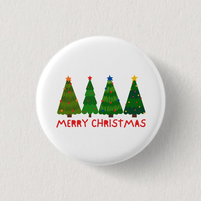 Merry Christmas Button (Front)