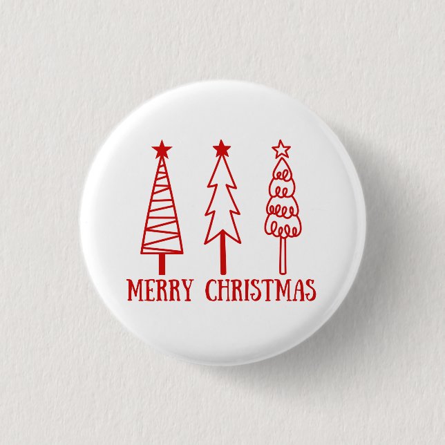 Merry Christmas Button (Front)