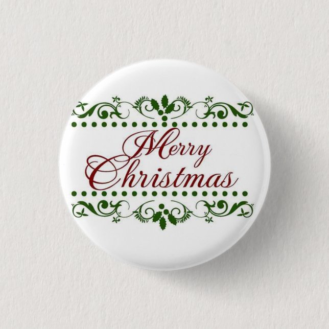 Merry Christmas Button (Front)