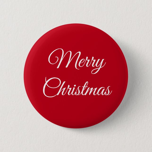 Merry Christmas Button (Front)