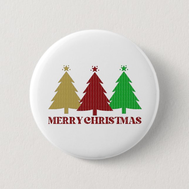 Merry Christmas Button (Front)