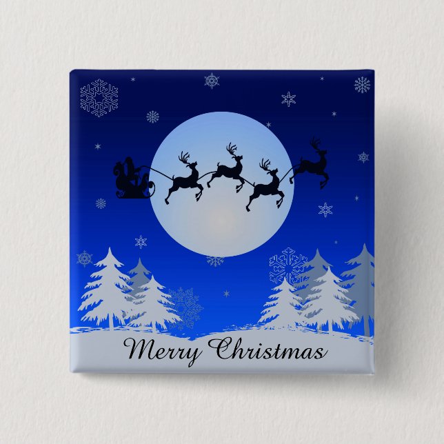 Merry Christmas Button (Front)