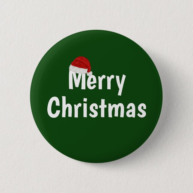 Merry Christmas Button (Front)