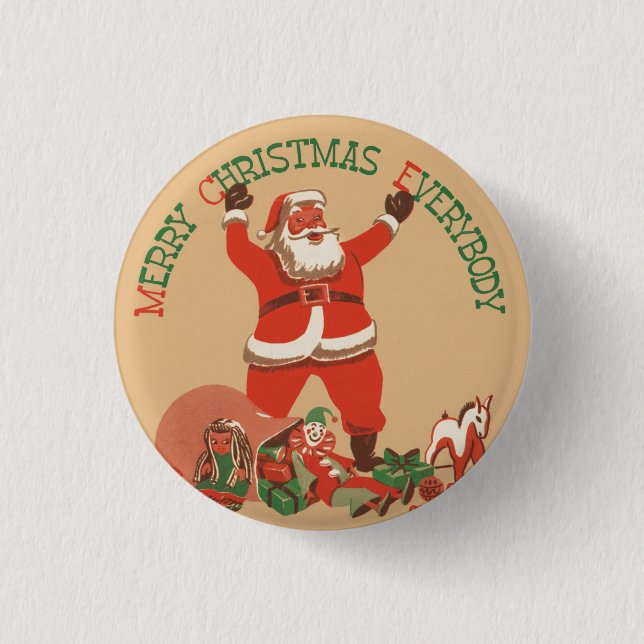 Merry Christmas   Button (Front)