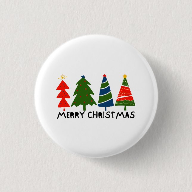 Merry Christmas Button (Front)