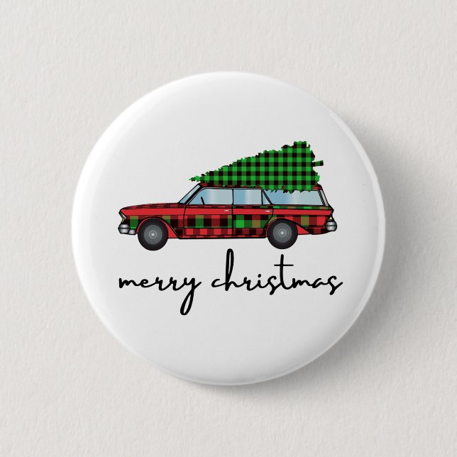 Merry Christmas Button (Front)