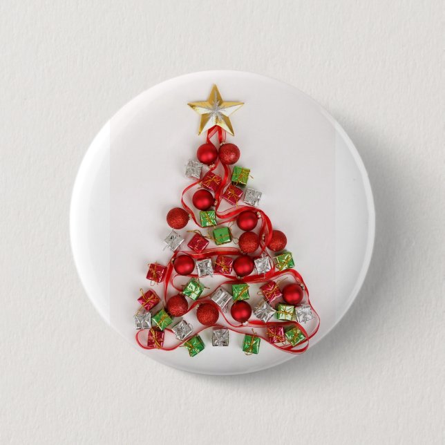 Merry Christmas Button (Front)
