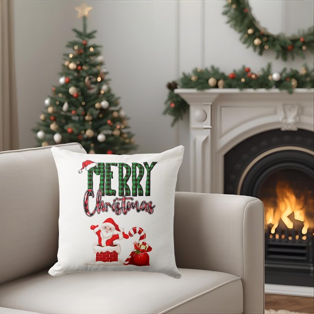 Merry Christmas by Santa - Throw Pillow (Creator Uploaded)