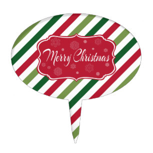 Merry Christmas Cake Topper
