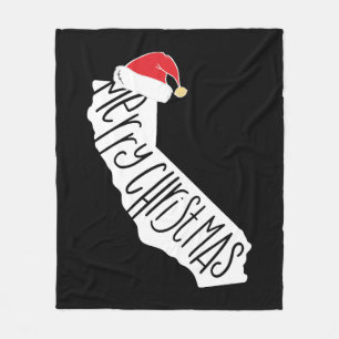 Merry Christmas California Fleece Blanket