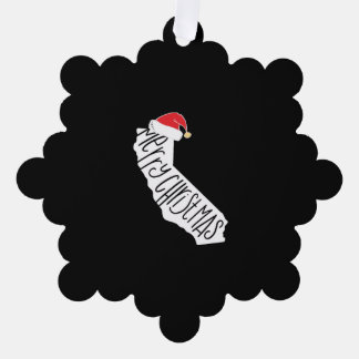 Merry Christmas California Ornament Card