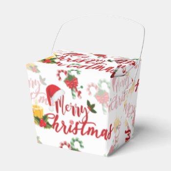 Merry Christmas Calligraphy Script Favor Boxes by ChristmaSpirit at Zazzle