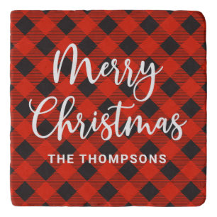  Merry Christmas Calligraphy Script Trivet