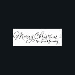 Merry Christmas calligraphy  Self-inking Stamp<br><div class="desc">Christmas rubber stamps</div>