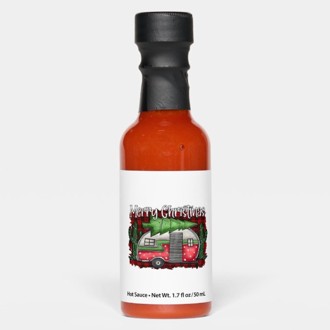 Merry Christmas Camper Hot Sauces (Front)