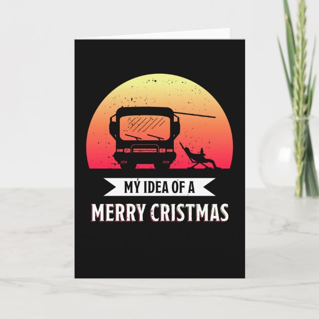 Merry Christmas - Camper van RV Gift Card (Front)
