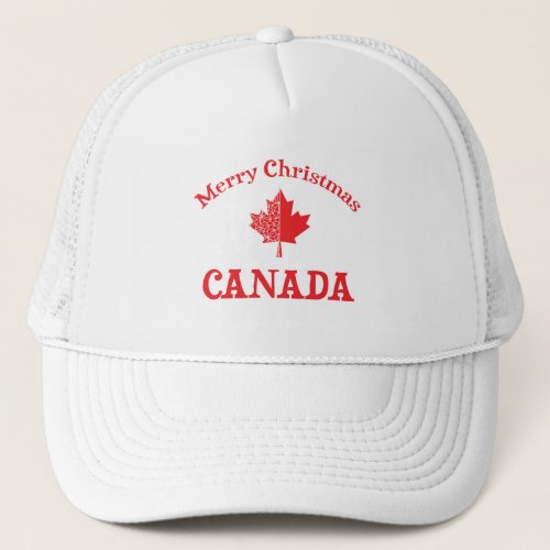 Merry Christmas Canada Trucker Hat