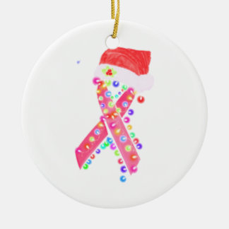 MERRY CHRISTMAS CANCER CERAMIC ORNAMENT