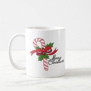 Merry Christmas Candy Cane  Coffee Mug