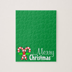 Merry Christmas Candy Cane Frustrating Jigsaw Puzzle