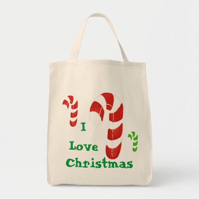 Merry Christmas Candy Cane gift bag (Front)