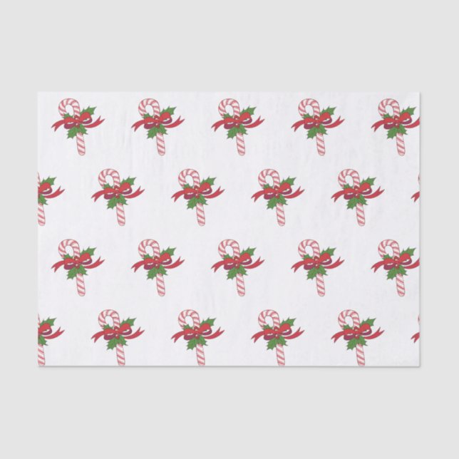 Merry Christmas Candy Cane Tissue Paper (Front)