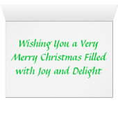 Merry Christmas Candy Canes with Red Bow (Inside Horizontal (Bottom))