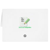 Merry Christmas Candy Canes with Red Bow Cards (Back Horizontal)