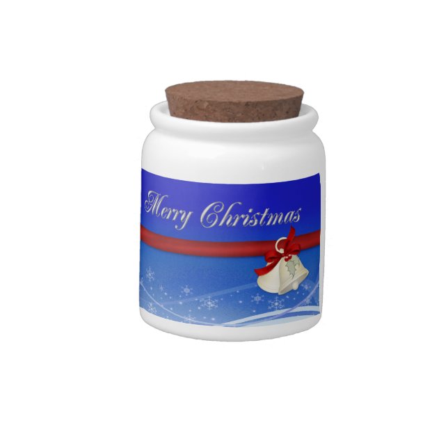 Merry Christmas Candy Jar (Left)