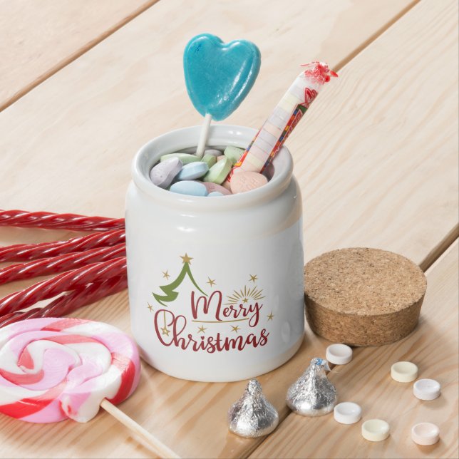 Merry Christmas Candy Jar (In Situ)