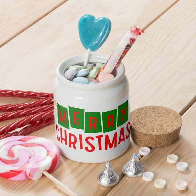 Merry Christmas Candy Jar (In Situ)