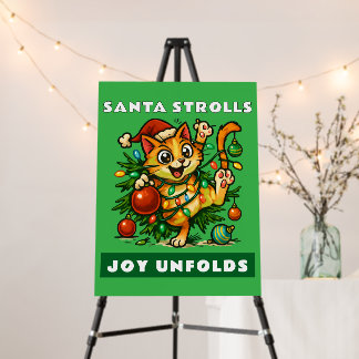 Merry Christmas Canvas Print Foam Board