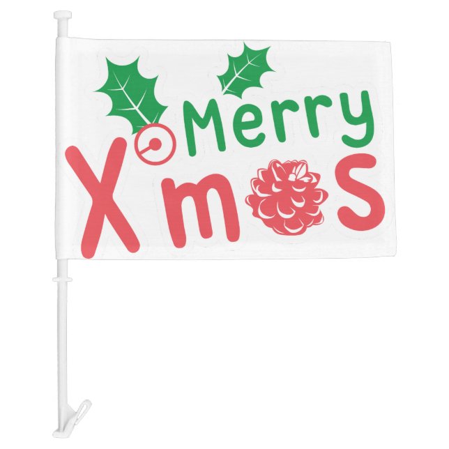 Merry Christmas Car Flag (Front)