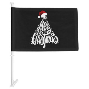 Merry Christmas Car Flag
