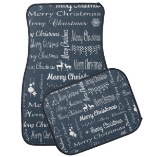 Merry Christmas Car Floor Mat