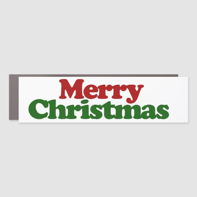 Merry Christmas Car Magnet (Front)