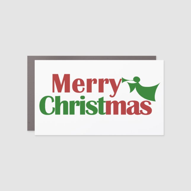 Merry Christmas Car Magnet (Front)