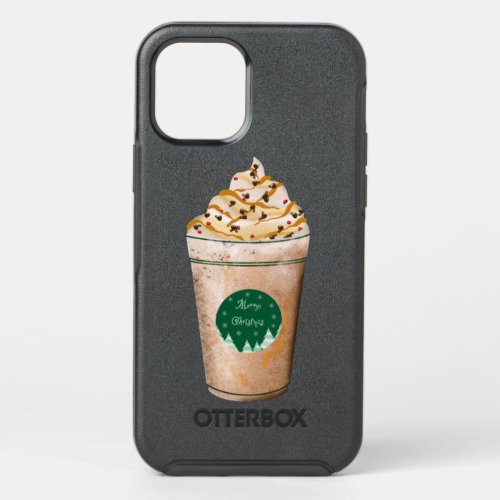 Merry Christmas Caramel Drizzled Latte  OtterBox Symmetry iPhone 12 Pro Case