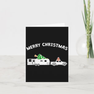 Merry Christmas - Caravan Camper Rv Trailer Christ Card