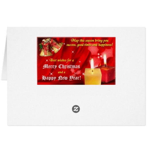 Merry Christmas Card (Back Horizontal)