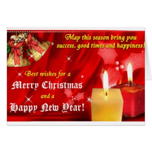 Merry Christmas Card (Front Horizontal)