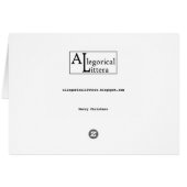 Merry Christmas, card (Back Horizontal)